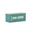 WSI 04-2036 China Shipping 20 ft Shipping Container  - Scale 1:50