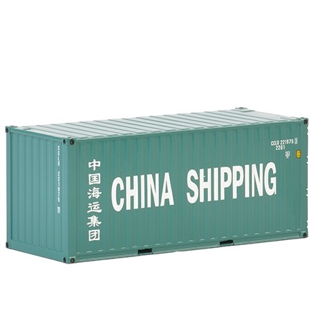 WSI 04-2036 China Shipping 20 ft Shipping Container  - Scale 1:50
