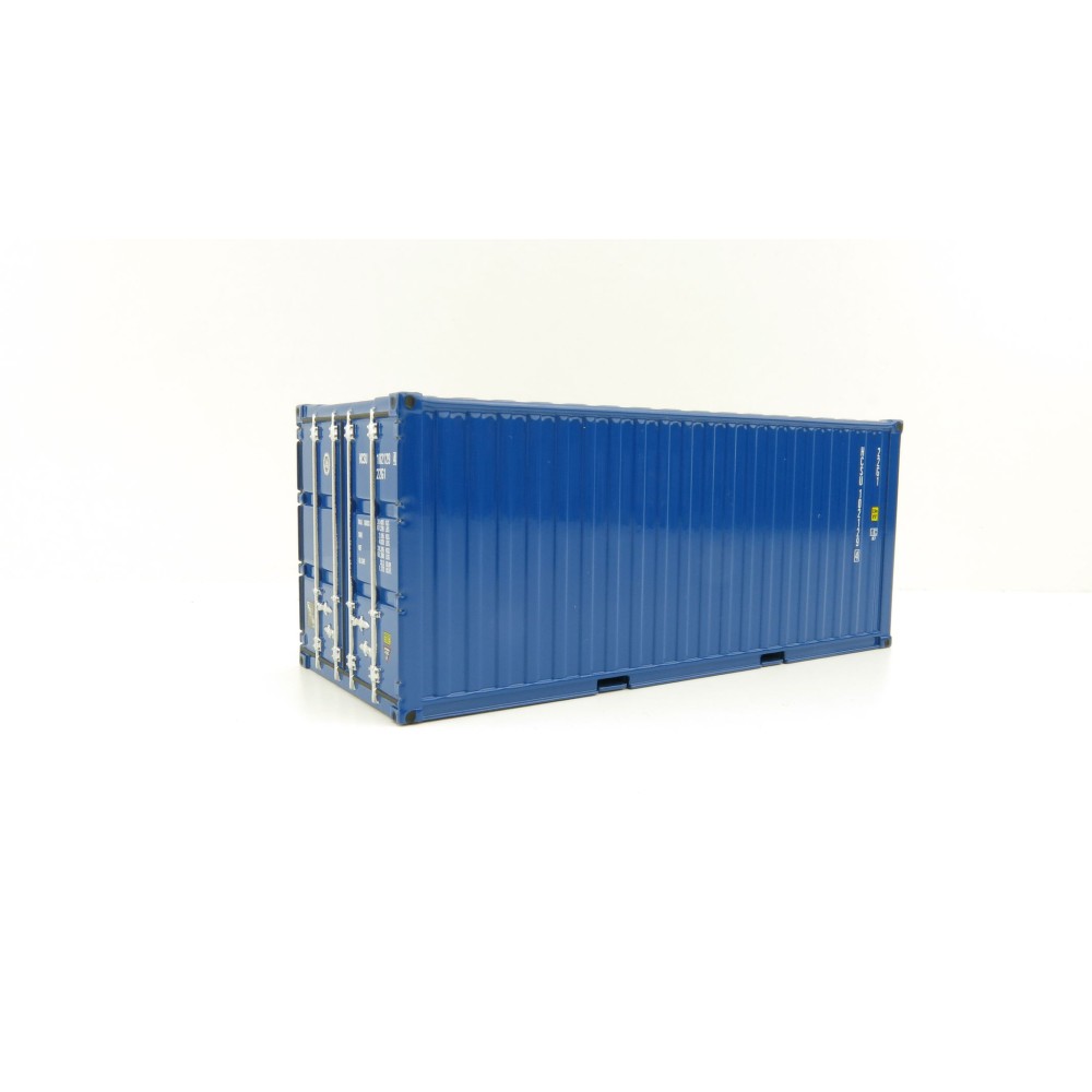 WSI 04-2122 - 20 FT Shipping Container Blue  - Scale 1:50