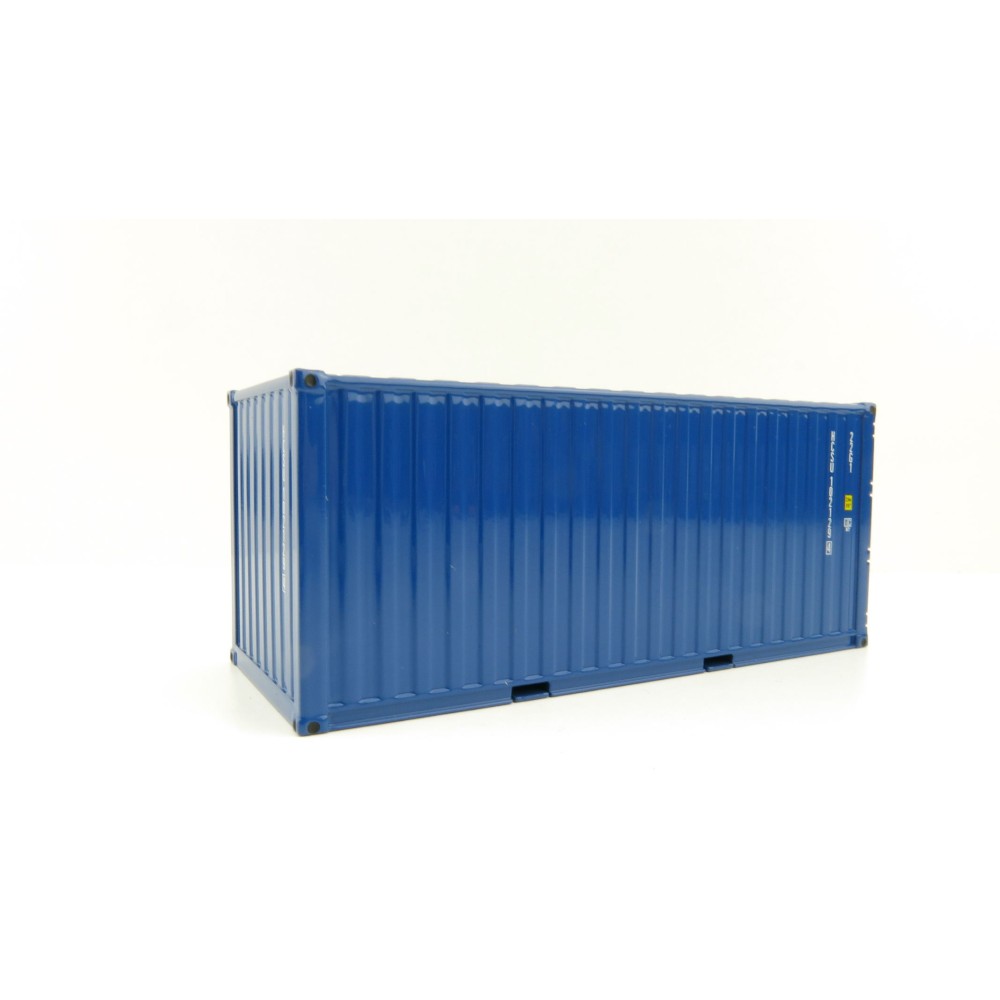 WSI 04-2122 - 20 FT Shipping Container Blue  - Scale 1:50