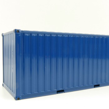 WSI 04-2122 - 20 FT Shipping Container Blue  - Scale 1:50
