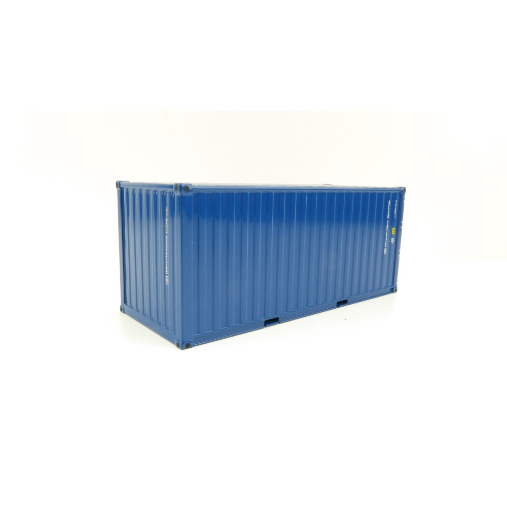 WSI 04-2122 - 20 FT Shipping Container Blue  - Scale 1:50