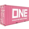 WSI 04-2131 20 FT Shipping Container ONE Ocean Express  - Scale 1:50