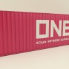 WSI 04-2137 40 FT Shipping Container ONE Ocean Express  - Scale 1:50