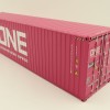 WSI 04-2137 40 FT Shipping Container ONE Ocean Express  - Scale 1:50