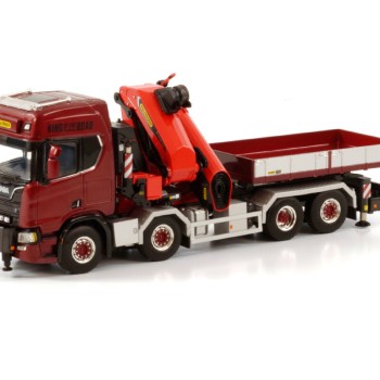 WSI 04-2140 Scania R Highline CR20H 8x4 Truck Swap Body with Palfinger PK 165.002 TECH7 Crane + JIB - Scale 1:50