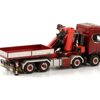 WSI 04-2140 Scania R Highline CR20H 8x4 Truck Swap Body with Palfinger PK 165.002 TECH7 Crane + JIB - Scale 1:50