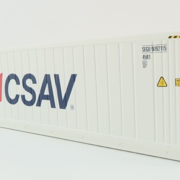 WSI 04-2197 CSAV Seaco 40 ft Reefer Carrier Shipping Container - Scale 1:50