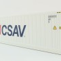 WSI 04-2197 CSAV Seaco 40 ft Reefer Carrier Shipping Container - Scale 1:50