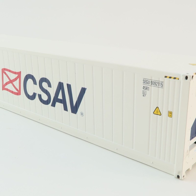 WSI 04-2197 CSAV Seaco 40 ft Reefer Carrier Shipping Container - Scale 1:50