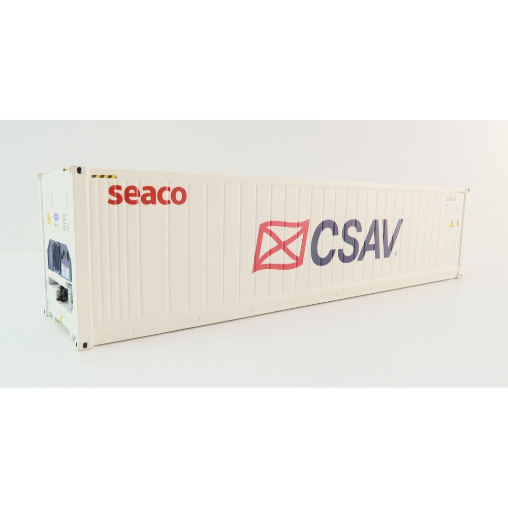 WSI 04-2197 CSAV Seaco 40 ft Reefer Carrier Shipping Container - Scale 1:50