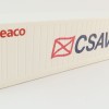 WSI 04-2197 CSAV Seaco 40 ft Reefer Carrier Shipping Container - Scale 1:50