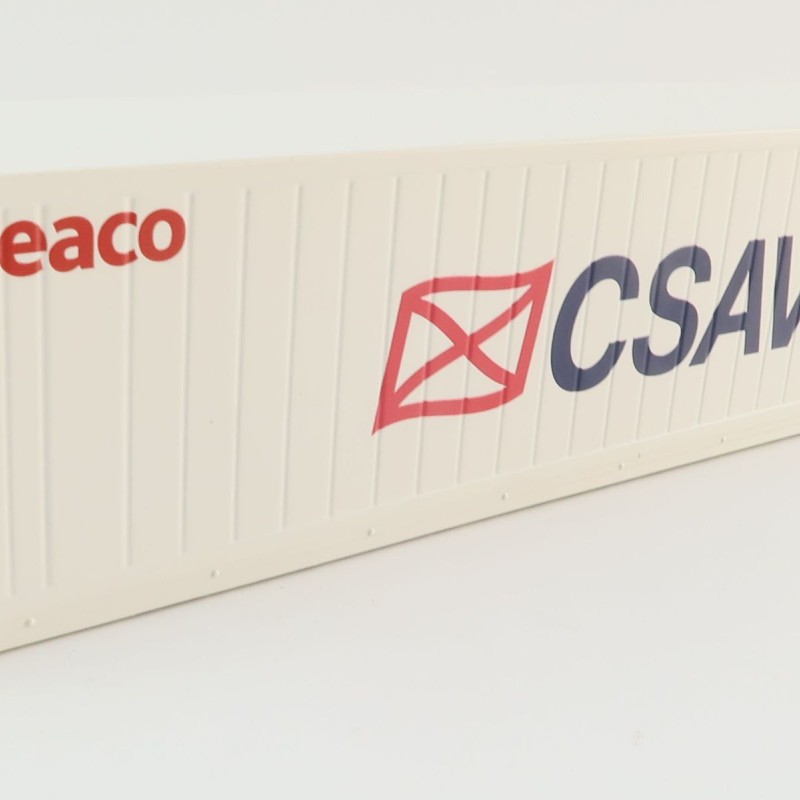 WSI 04-2197 CSAV Seaco 40 ft Reefer Carrier Shipping Container - Scale 1:50