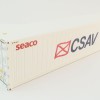 WSI 04-2197 CSAV Seaco 40 ft Reefer Carrier Shipping Container - Scale 1:50