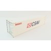 WSI 04-2197 CSAV Seaco 40 ft Reefer Carrier Shipping Container - Scale 1:50