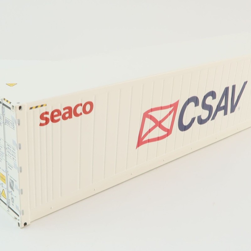 WSI 04-2197 CSAV Seaco 40 ft Reefer Carrier Shipping Container - Scale 1:50