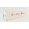 WSI 04-2198 Hamburg Sud 40 ft Reefer Thermoking Shipping Container - Scale 1:50
