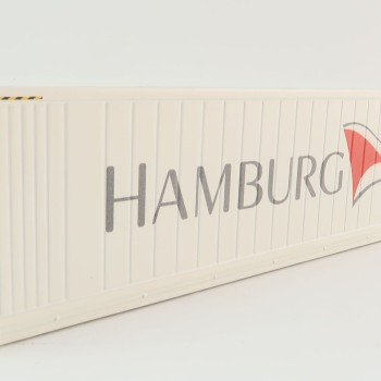WSI 04-2198 Hamburg Sud 40 ft Reefer Thermoking Shipping Container - Scale 1:50