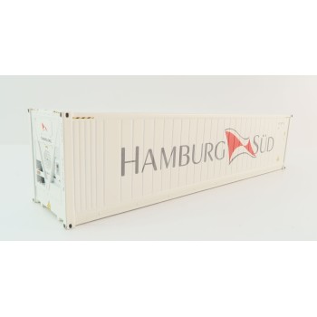 WSI 04-2198 Hamburg Sud 40 ft Reefer Thermoking Shipping Container - Scale 1:50