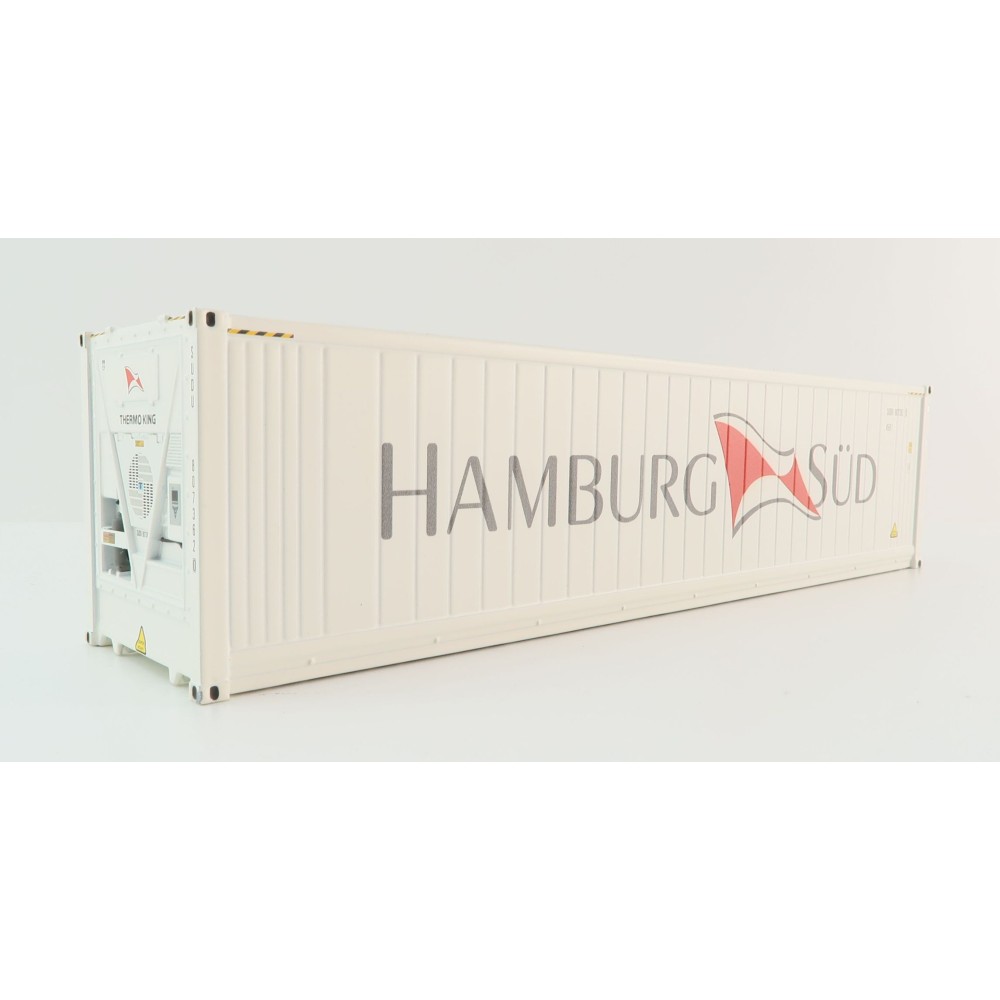 WSI 04-2198 Hamburg Sud 40 ft Reefer Thermoking Shipping Container - Scale 1:50