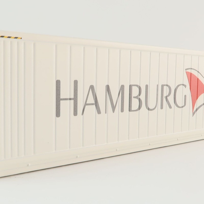 WSI 04-2198 Hamburg Sud 40 ft Reefer Thermoking Shipping Container - Scale 1:50