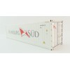 WSI 04-2198 Hamburg Sud 40 ft Reefer Thermoking Shipping Container - Scale 1:50