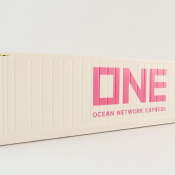 WSI 04-2201 40 ft Reefer Carrier Shipping Container ONE Ocean Express  - Scale 1:50