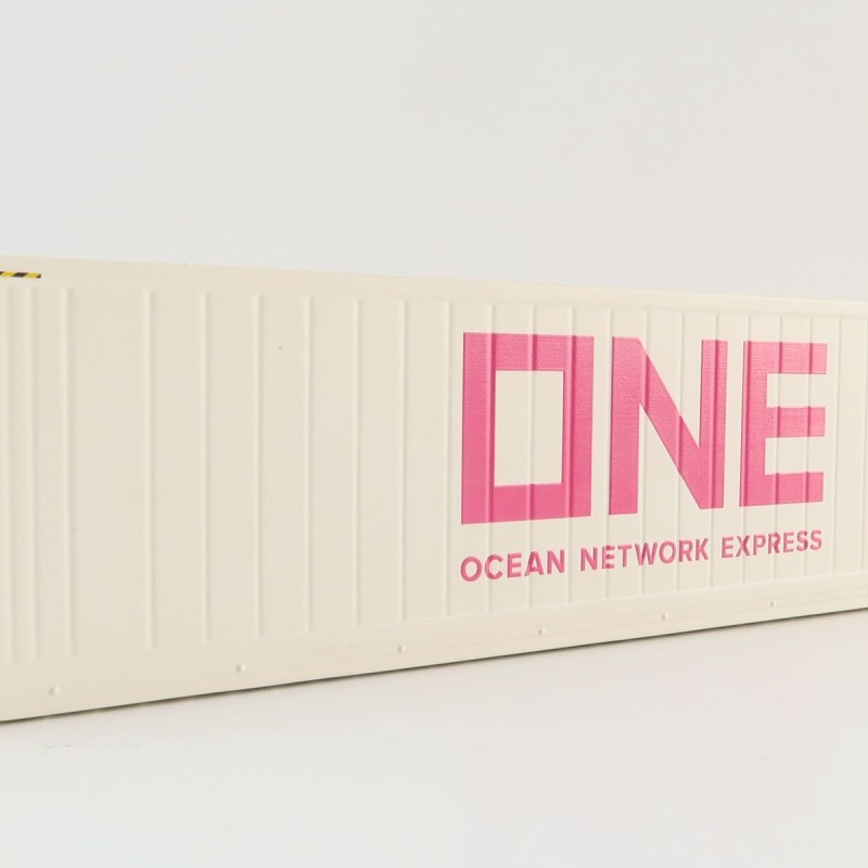 WSI 04-2201 40 ft Reefer Carrier Shipping Container ONE Ocean Express  - Scale 1:50