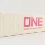 WSI 04-2201 40 ft Reefer Carrier Shipping Container ONE Ocean Express  - Scale 1:50