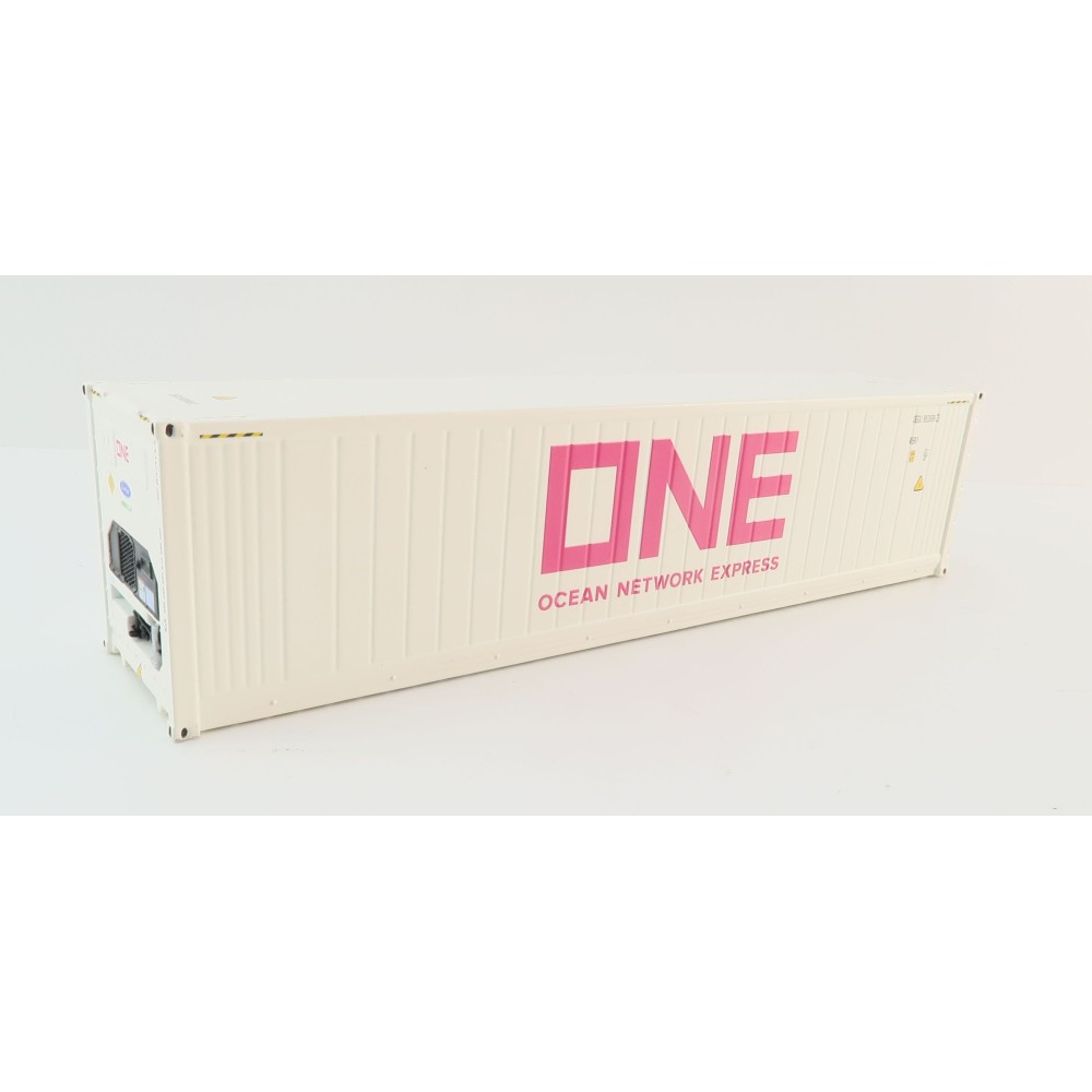 WSI 04-2201 40 ft Reefer Carrier Shipping Container ONE Ocean Express  - Scale 1:50