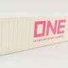 WSI 04-2201 40 ft Reefer Carrier Shipping Container ONE Ocean Express  - Scale 1:50
