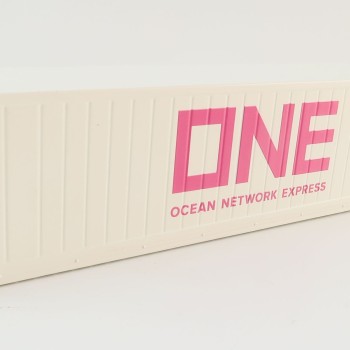 WSI 04-2201 40 ft Reefer Carrier Shipping Container ONE Ocean Express  - Scale 1:50