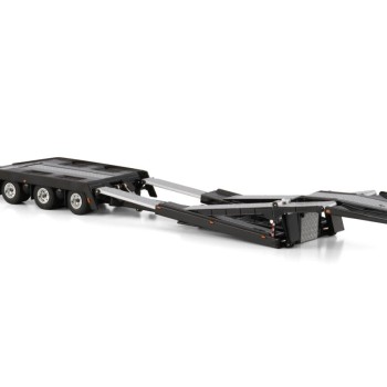 WSI 04-2231 Estepe Extendable Truck Transporter 3 axle Black - Scale 1:50