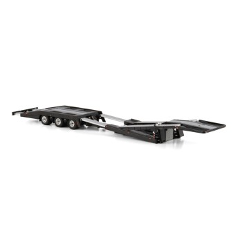WSI 04-2231 Estepe Extendable Truck Transporter 3 axle Black - Scale 1:50