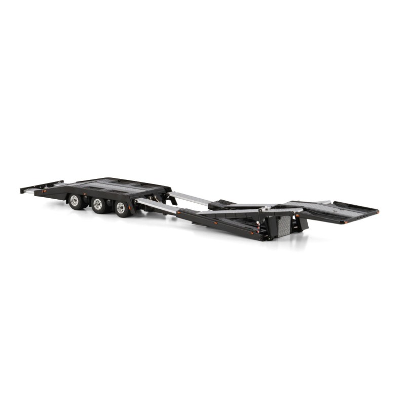 WSI 04-2231 Estepe Extendable Truck Transporter 3 axle Black - Scale 1:50