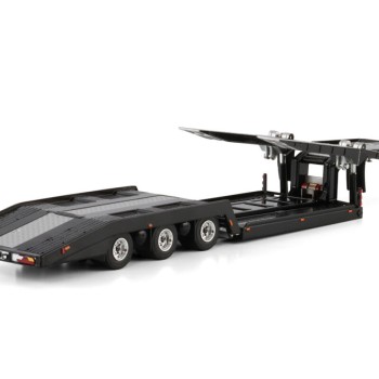 WSI 04-2231 Estepe Extendable Truck Transporter 3 axle Black - Scale 1:50