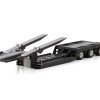 WSI 04-2231 Estepe Extendable Truck Transporter 3 axle Black - Scale 1:50