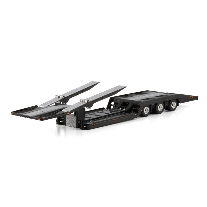 WSI 04-2231 Estepe Extendable Truck Transporter 3 axle Black - Scale 1:50