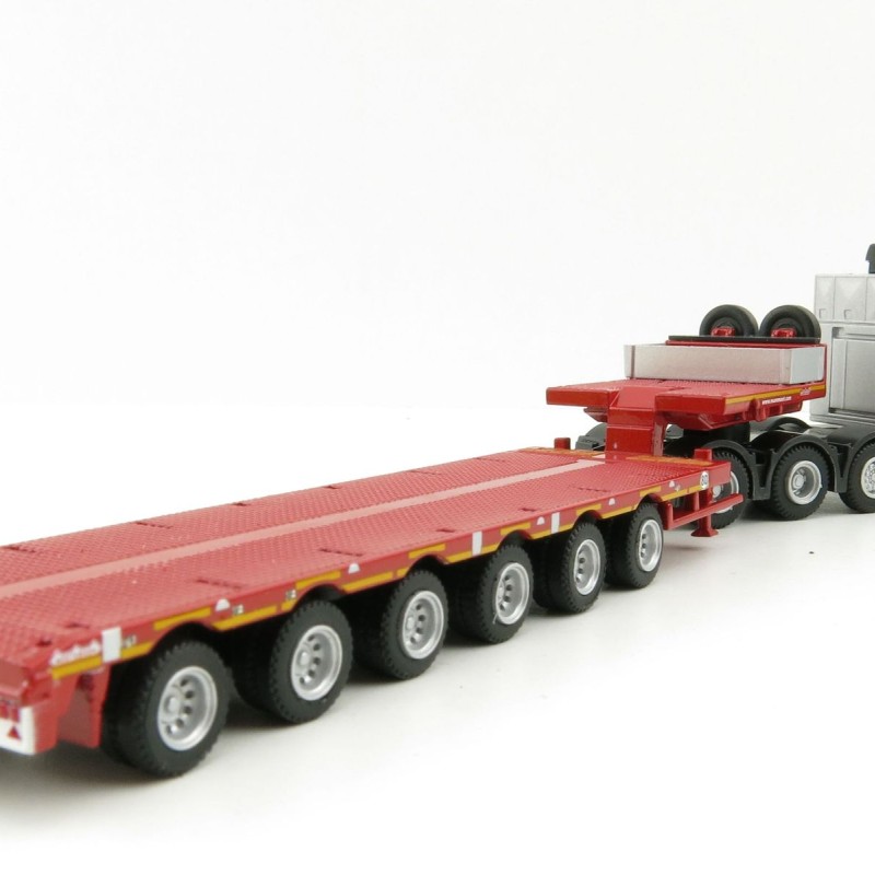 WSI 410103 - Mammoet 1:87 Set II Volvo FH4 XL 8x4 , Mercedes MP4 and Low Loader - Scale 1:87