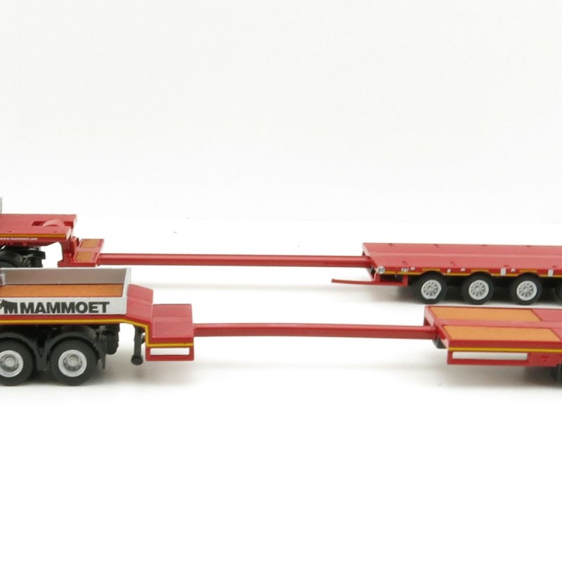 WSI 410103 - Mammoet 1:87 Set II Volvo FH4 XL 8x4 , Mercedes MP4 and Low Loader - Scale 1:87