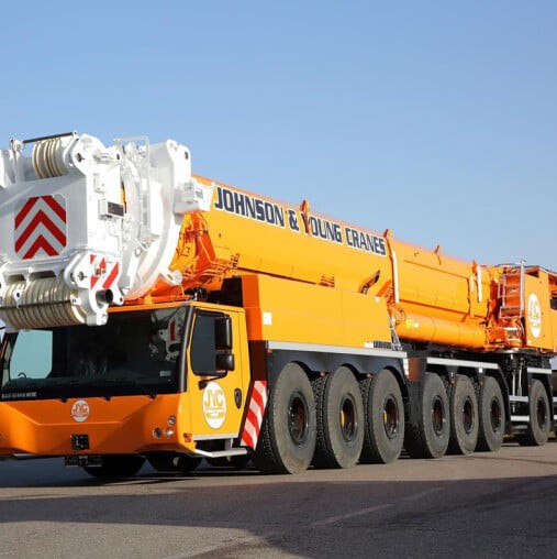 WSI 51-2085 - Australian Liebherr LTM 1750-9.1 9-axle Mobile Hydraulic Crane Johnson & Young Cranes Melbourne - Scale 1:50