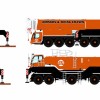 WSI 51-2085 - Australian Liebherr LTM 1750-9.1 9-axle Mobile Hydraulic Crane Johnson & Young Cranes Melbourne - Scale 1:50