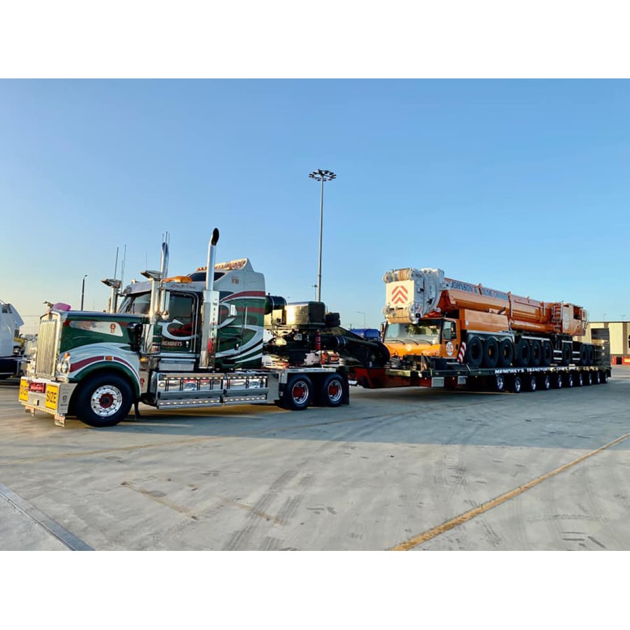 WSI 51-2085 - Australian Liebherr LTM 1750-9.1 9-axle Mobile Hydraulic Crane Johnson & Young Cranes Melbourne - Scale 1:50