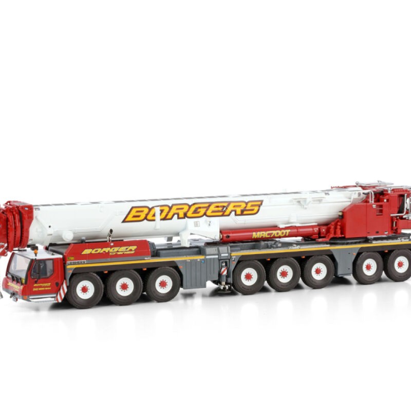 WSI 51-2128 - Liebherr LTM 1650-8.1  8-axle Mobile Crane Borger Cranes - Scale 1:50