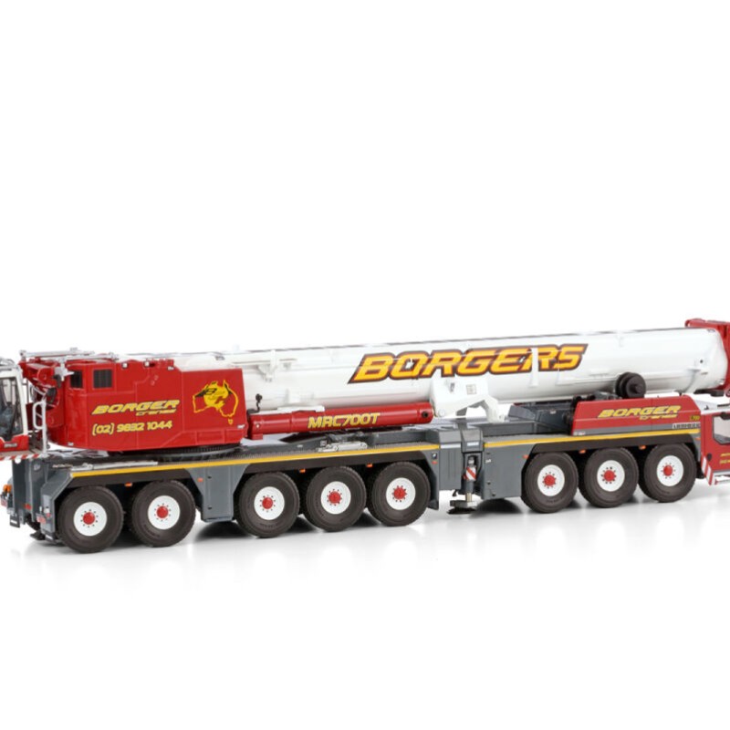 WSI 51-2128 - Liebherr LTM 1650-8.1  8-axle Mobile Crane Borger Cranes - Scale 1:50