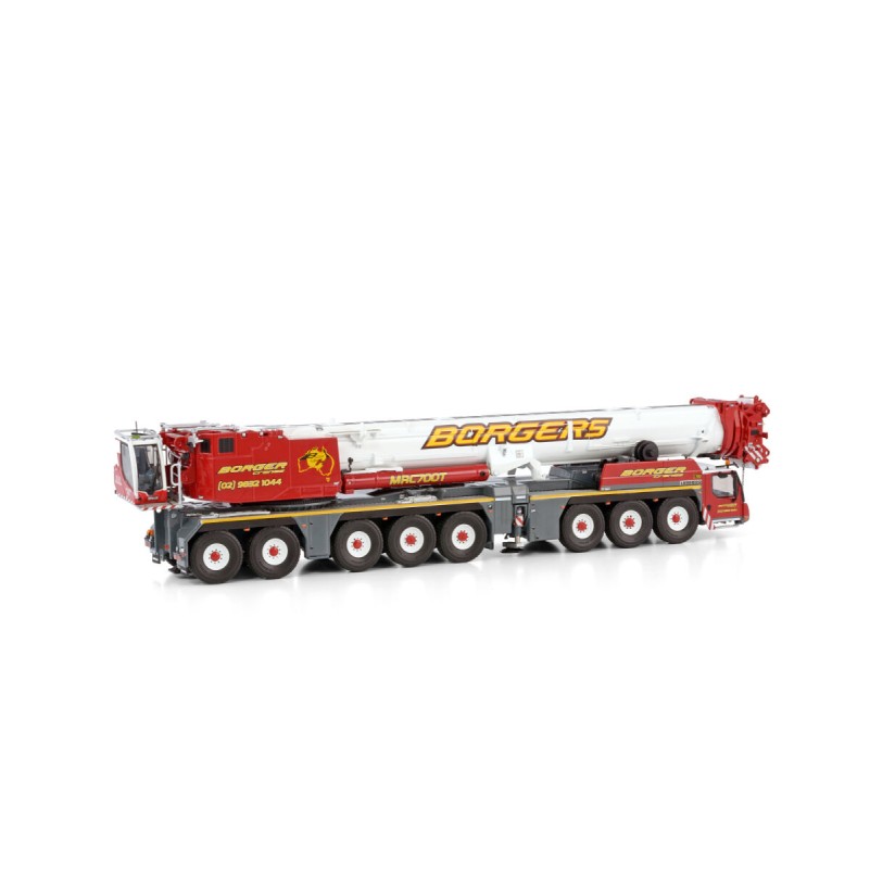 WSI 51-2128 - Liebherr LTM 1650-8.1  8-axle Mobile Crane Borger Cranes - Scale 1:50