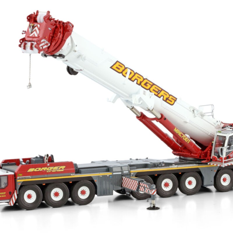 WSI 51-2128 - Liebherr LTM 1650-8.1  8-axle Mobile Crane Borger Cranes - Scale 1:50