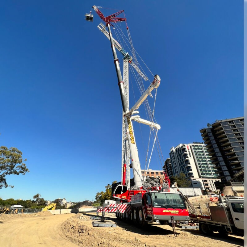 WSI 51-2172 LIEBHERR LTM 1350-6.1 Mobile Telescopic Crane - Borger Cranes - Scale 1:50