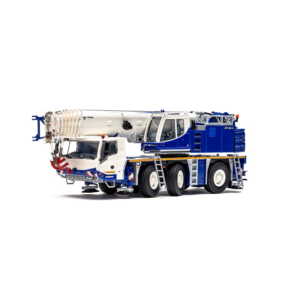 WSI 54-2005 TADANO FAUN AFT 60 G-3 3-axle Mobile Crane - Tadano Livery - Scale 1:50 