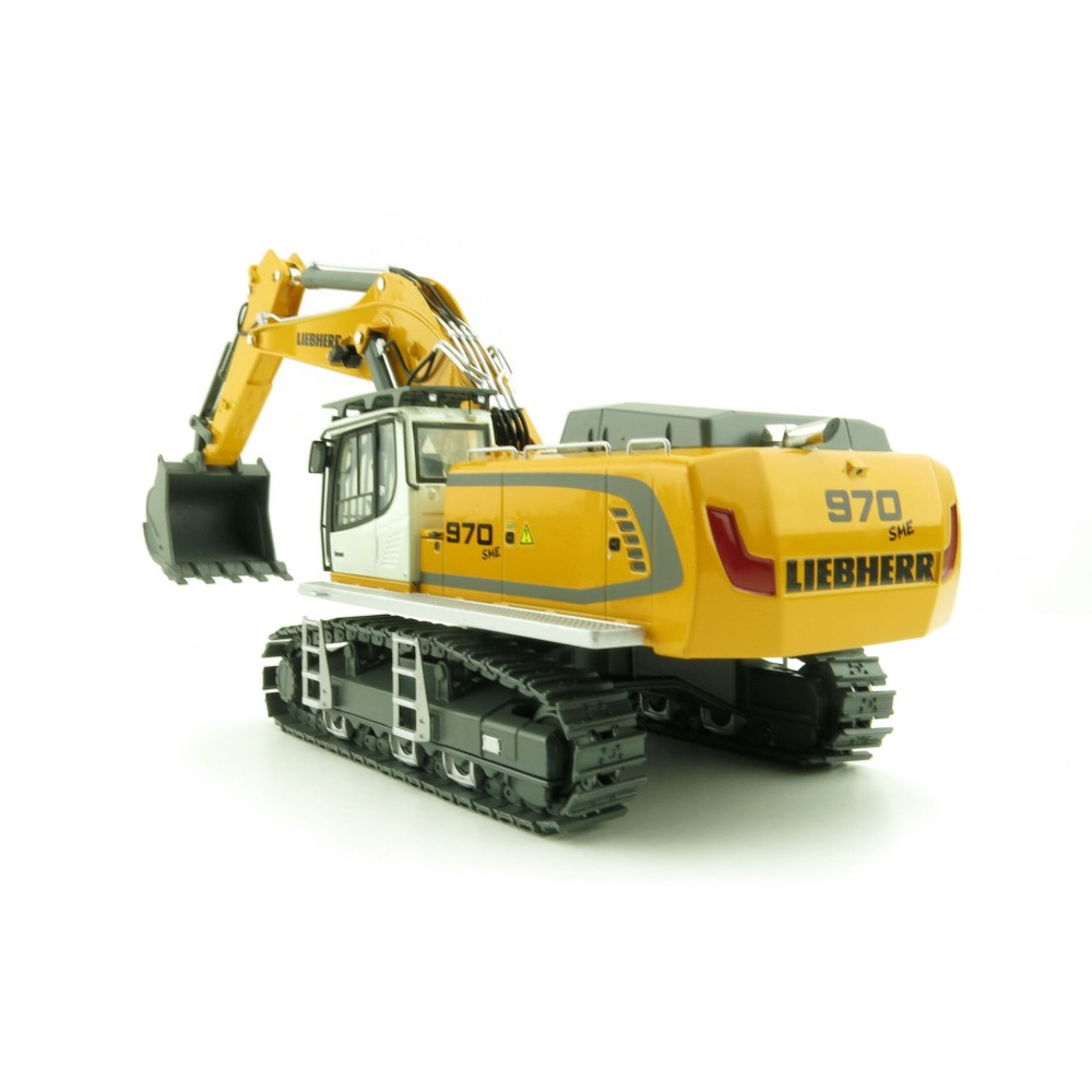 WSI 64-2002 - Liebherr R970 SME Tracked Excavator Yellow New Version - Scale 1:50